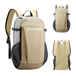 Sac à dos léger et imperméable en nylon tendance pour la randonnée, le cyclisme, les sports, les voyages, le rangement d'équipements de sport en plein air, avec fermeture éclair - Product Image 1