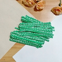 Duurzame, levendige eco-vriendelijke papieren kabelbinders van tin-tie papier, kraftpapier twist-ties voor broodzakken, verzegeling & verpakkingen voor feestdagen.