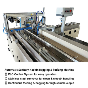 Máquina Automatizada de Alta Eficiencia para Empacar y Embolsar Toallas Sanitarias <span class=keywords><strong>con</strong></span> Cortador de Dureza D2 para Toallas Sanitarias a Granel - Product Image 4