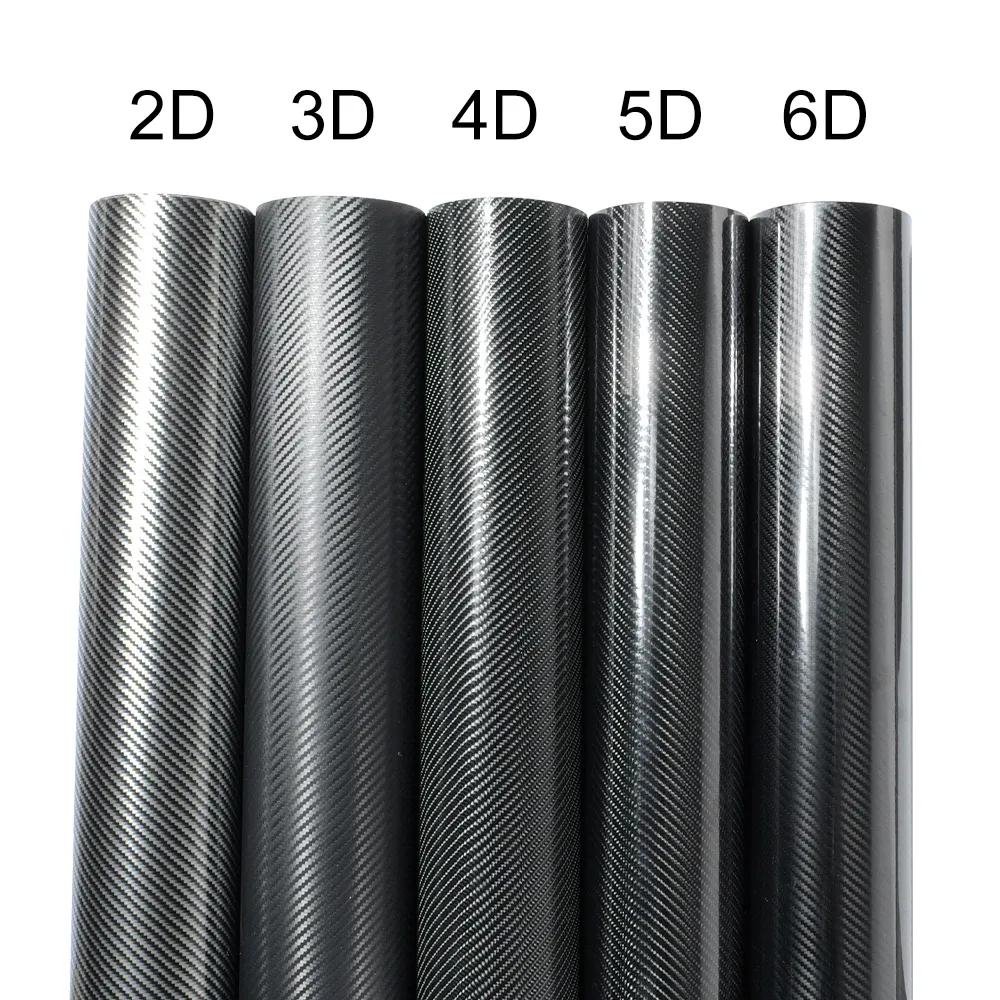 2D 3D 4D 5D 6D karbon Fiber vinil Wrap Film su geçirmez araba çıkartmaları konsol bilgisayar dizüstü cilt oto motosiklet aksesuarları