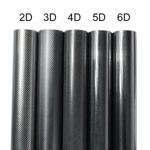 2D 3D 4D 5D 6D Carbon Fiber Vinyl Wrap Film Waterproof Car Stickers Console Computer Laptop Skin Auto Motorcycle Accessories