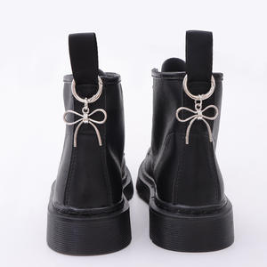 Gothic Style Cross Pendant With <b>Red</b> Heart For Martin Boots <b>Heel</b> Accessory Zinc Alloy Themed Charm Jewelry - Product Image 2