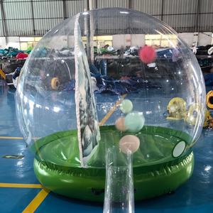 하이 퀄리티 사용자 정의 2m/3m/4m 직경 풍선 크리스마스 스노우 글로브 볼 투명 사진 부스 - Product Image 6