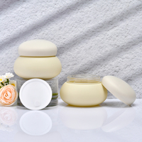 10000 pièces MOQ 100g, pots cosmétiques en plastique PET givré à double paroi personnalisés avec logo pour beurre corporel, gommage, masque facial, crème pour le visage