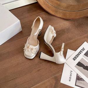 Zapatos de Tacón Alto con Plataforma Gruesa y Antideslizantes, Estilo Chino, Primavera 2026, para Mujer - Product Image 3