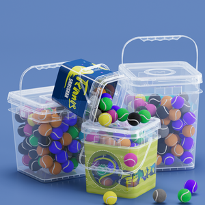 Großhandel Lebensmittel qualität IML Custom ized 2 Gallonen Lebensmittel verpackung Lagerung Klarer Kunststoff PP Quadratische Eimer mit Deckel - Product Image 3