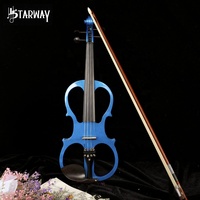 Starway Brand Stringed Instrument 4/4 Basswood Violin With Fittings Cable Headphone Case