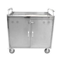 Chariot utilitaire robuste en acier inoxydable pour cuisine commerciale, livraison de nourriture et service hospitalier