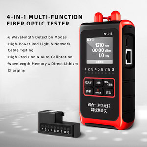 Four in One Mini Optical Power <b>Meter</b> High Accuracy Network Cable Tester Red Light Pen Six Wavelength <b>Auto</b> Calibration - Product Image 4