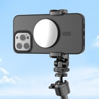 Miroir Selfie Magnétique pour iPhone Compatible Magsafe, Miroir Convexe Fin pour Caméra Arrière, Compatible avec iPhone et Tous les Téléphones, Kit Vlog