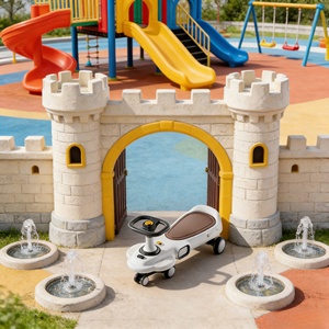 Porteur Électrique Écologique de Haute Qualité pour Enfants avec Lumières et Musique, Trottinette Pivotante en Plastique Durable - Product Image 3