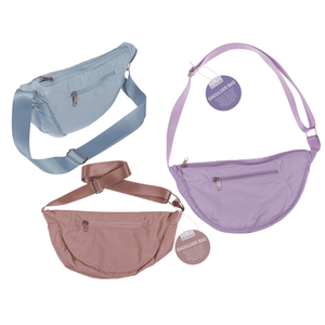 Sac à bandoulière demi arrondi avec fermeture éclair, - Product Image 1