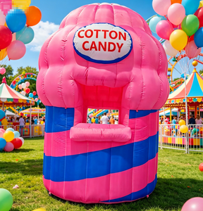 Carpa Inflable Personalizada Tipo Oxford para Algodón <span class=keywords><strong>de</strong></span> Azúcar, Puesto <span class=keywords><strong>de</strong></span> Comida Móvil con Ventilador Integrado - Product Image 4