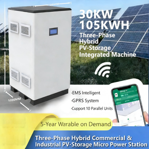 <b>Energy</b> <b>Storage</b> <b>System</b> Solar Grid-connected and Off-grid 30kw 105KWH Photovoltaic <b>Energy</b> <b>Storage</b> Charging Integrated Machine - Product Image 2