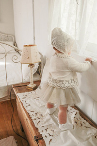 Baby Mädchen Spitzenhemd Neue Mädchen Frühling Herbst Lässige Strickjacke Baby Gestrickter Mantel - Product Image 2