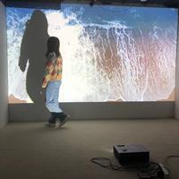 Produit de vente chaud petite entreprise montant du projecteur d'hologramme 7D pour la Projection de sol interactive