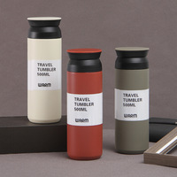Produit phare, nouveau design, sans BPA, bouteille isotherme en acier inoxydable à double paroi de 500 ml, avec poignée, maintien thermique de 12 à 24 heures