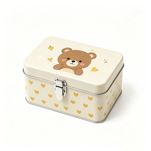 Boîte en fer blanc personnalisée écologique à succès avec impression CMJN, conteneur en métal pour jouets, artisanat et cadeaux - Product Image 3