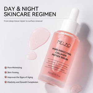 Serum Perawatan Kulit Korea ODM Dengan Bakuchiol Retinol Perawatan Pori-pori, Pengencang & Penambah Volume Kulit Wajah, Serum Kolagen Peptida Pink - Product Image 2