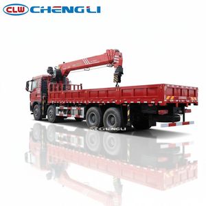 รถบรรทุกติดเครนไฮดรอลิก HOWO 8x4 14 ตัน สำหรับงานก่อสร้าง ยกของ และขนส่งสินค้า - Product Image 6