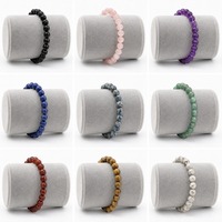 Bracelets en cristal naturel de haute qualité en gros, perles écologiques, billes de quartz polies pour la guérison, artisanat pour cadeaux et décoration