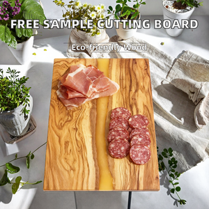 Échantillon GRATUIT - Grande planche à découper et à servir en résine époxy durable et en bois d'olivier, épaisseur 1,5 cm, idéale pour la charcuterie - Product Image 2