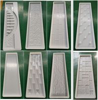 Reazone RZWP Moule de moulage par injection en plastique PP pour panneau mural vertical et capuchon de colonne, robuste et durable, 190*50*5cm, 500