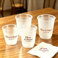 Offres Spéciales Mariage : Gobelets Personnalisés Écologiques à Changement de Couleur, Cannelés, 12oz, 16oz, 9oz, 500ml, Qualité Alimentaire, avec Couvercles et Serviettes, pour Fêtes