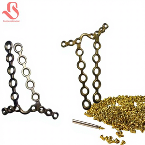 Plaques de blocage manuelles orthopédiques en titane pour humérus distal avec vis, vente en gros BISONS |   pour ensemble d'implants pour le bras supérieur - Product Image 1