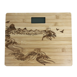 Bilancia Digitale da Bagno in Bambù Naturale da 200kg con Logo Laser, Prezzo di Fabbrica, Certificazione BSCI OEM - Product Image 2