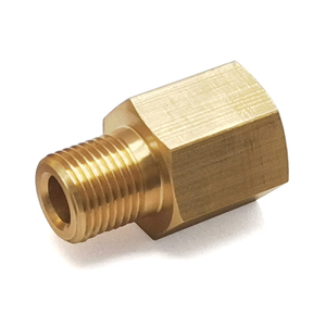 อะแดปเตอร์เซ็นเซอร์วัดแรงดันน้ำมันเชื้อเพลิงรถยนต์ 1/8" NPT ตัวเมีย x 1/8" BSPT ตัวผู้ ข้อต่อทองเหลืองหกเหลี่ยม สำหรับดัดแปลงรถยนต์ - Product Image 4