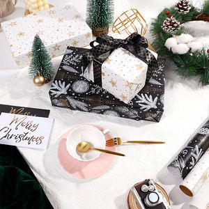 Wholesale 80g Art <b>Paper</b> 43*300cm <b>Christmas</b> Gift <b>Luxury</b> Custom Packaging <b>Wrapping</b> <b>Paper</b> Roll - Product Image 6
