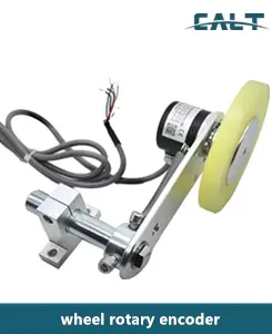 Length Measuring 38mm Rotary Wheel Encoder 200mm 250mm 300mm 500mm Perimeter Wheel For Robotic X-Y Work Printing And Packaging
