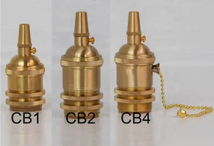 Ánh sáng ổ cắm Brass giữ đèn chuyển đổi cơ sở bóng đèn chủ E26 - Product Image 3