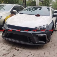 Peu coûteux pour Volkswagen Scirocco pare-chocs avant large garde-boue Kit FRP fibre de carbone Style Aspec carrosserie capot fabrication personnalisée
