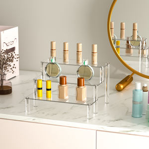 40pcs Transparent 3 Couches Acrylique Stand Display Rack Acrylique Stand Risers pour Parfum Jouet Figure Display Cases - Product Image 3