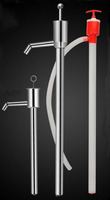 Pompe à piston manuelle pour transfert de carburant, huile, diesel, produits chimiques, avec bec verseur et entonnoir, pour seaux, fûts et réservoirs de basse pression