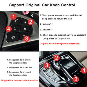 无线 Carplay Android Auto 12.3 英寸 Linux 屏幕多媒体收音机适用于梅赛德斯奔驰 NTG4.0/4.5/5.0 GLA CLA GLC W205 W176 W212 - Product Image 3