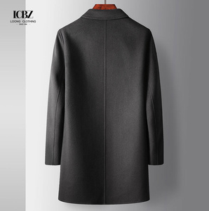 Long <span class=keywords><strong>manteau</strong></span> de trench en <span class=keywords><strong>laine</strong></span> personnalisé de haute qualité de dernière conception pour hommes <span class=keywords><strong>manteau</strong></span> d'hiver <span class=keywords><strong>manteau</strong></span> de <span class=keywords><strong>laine</strong></span> pour hommes avec bouton - Product Image 2
