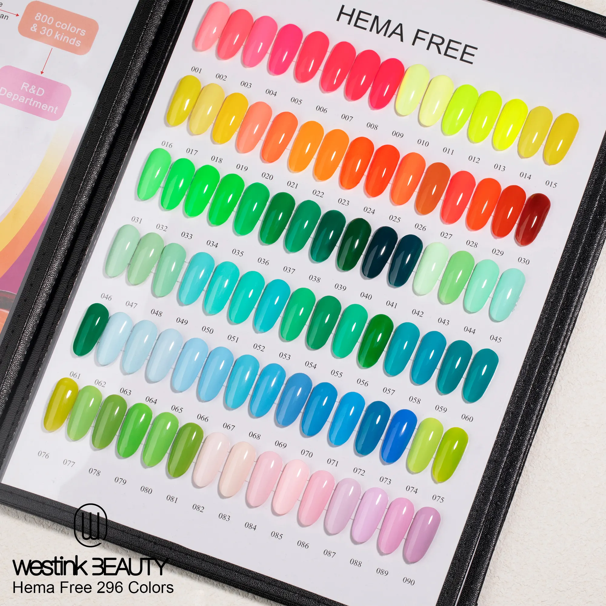 Campioni gratuiti all'ingrosso di colori 296 OEM Free Gel per unghie HEMA smalto inodore Gel UV si immerge in Gel UV LED vegano smalto per unghie