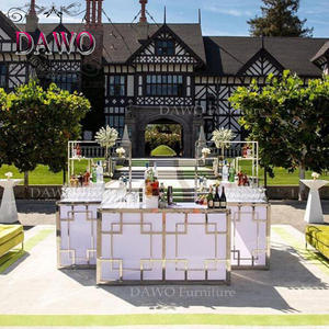 تصميم خاص شريط الفولاذ المقاوم للصدأ الجدول مع مصباح ليد - Product Image 2