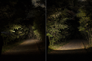 ไฟหน้า380lm เชื้อเพลิงคู่แบบสว่างพิเศษไฟหน้าแบบ2 Moonbeam พกพาได้ IP65แบตเตอรี่ LED กันน้ำ3AAA แบตเตอรี่อัลคาไลน์ - Product Image 5