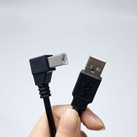 Cable USB 2.0 de 0.3m/1.5m para Impresora y Datos, Conector en Ángulo Recto de 90 Grados (Derecho/Izquierdo), Tipo B Macho, para Computadora, Escáner, Carga Rápida 3A, Auriculares