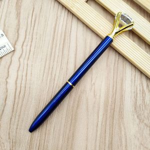 Article populaire : Stylo bille en métal torsadé multicolore avec gros diamant, logo personnalisé, cadeau promotionnel pour les fêtes, stylo publicitaire - Product Image 2