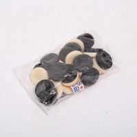 Jeu d'échecs et de backgammon en plastique noir ivoire de haute qualité, personnalisable, 3,2 cm, avec 2 dés, pour usage intérieur/extérieur