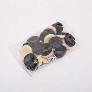 Chất Lượng Cao 3.2Cm Màu Đen Và Ngà Cờ Backgammon Miếng Nhựa Cờ Vua Trò Chơi Hội Đồng Quản Trị Thiết Lập Với 2 Dices - Product Image 6