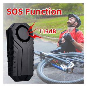 Allarme sicurezza bici fai da te 113dB forte sirena <span class=keywords><strong>2</strong></span> telecomandi funzionamento dispositivo antifurto sensore di vibrazione per la sicurezza del ciclismo - Product Image 2