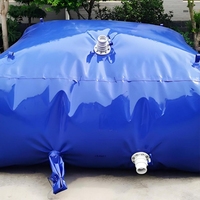 Réservoir d'eau pliable en bâche PVC portable, souple, pour la récolte, le stockage et l'irrigation agricole, garantie 1 an