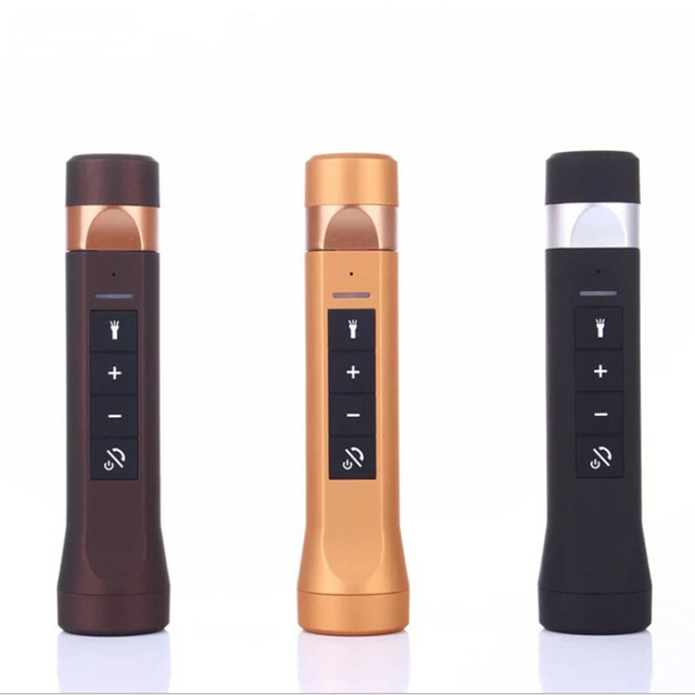 Hot-selling OEM Flashlight Portable Column Wireless Bass Speaker Stereo TF Card Power Bank Music Boxof USB  FM Radio Speaker
