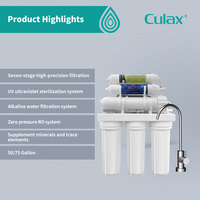 Purificateur d'Eau Domestique à Osmose Inverse 7 Étapes, Électrique et Manuel, pour Maison, Hôtel et Extérieur, pour Eau Potable